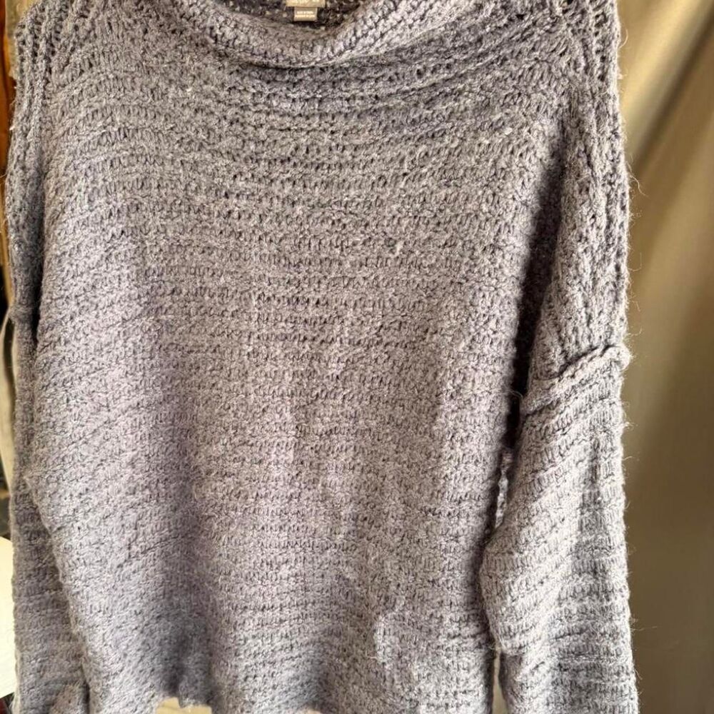 Aerie Women's Grey and Purple Jumper